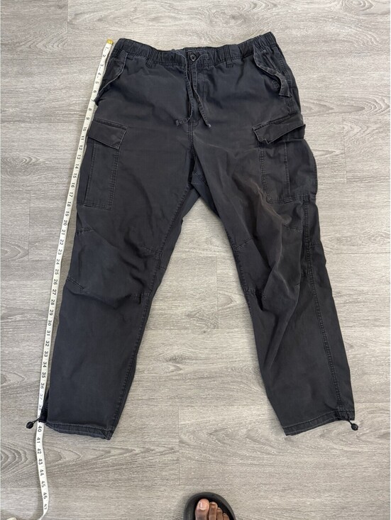 H&M Other - H&M Black Cargo Pants Large Elastic Waist Drawstring